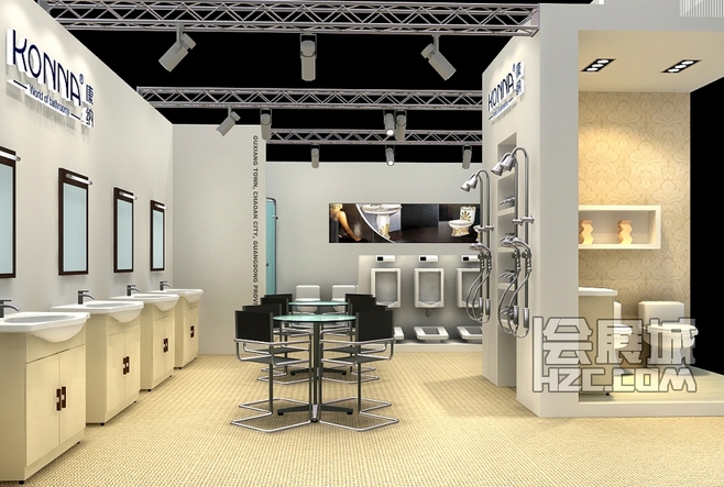 康納衛浴產品展覽展臺展示 創新設計與沉浸體驗